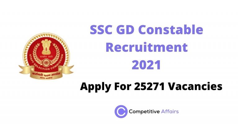 SSC GD Constable Recruitment 2021