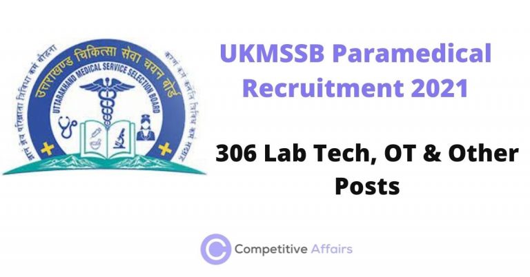 UKMSSB Paramedical Recruitment 2021