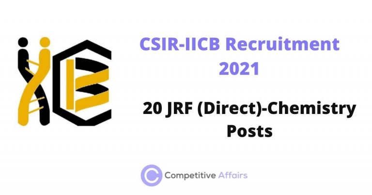 CSIR-IICB Recruitment 2021