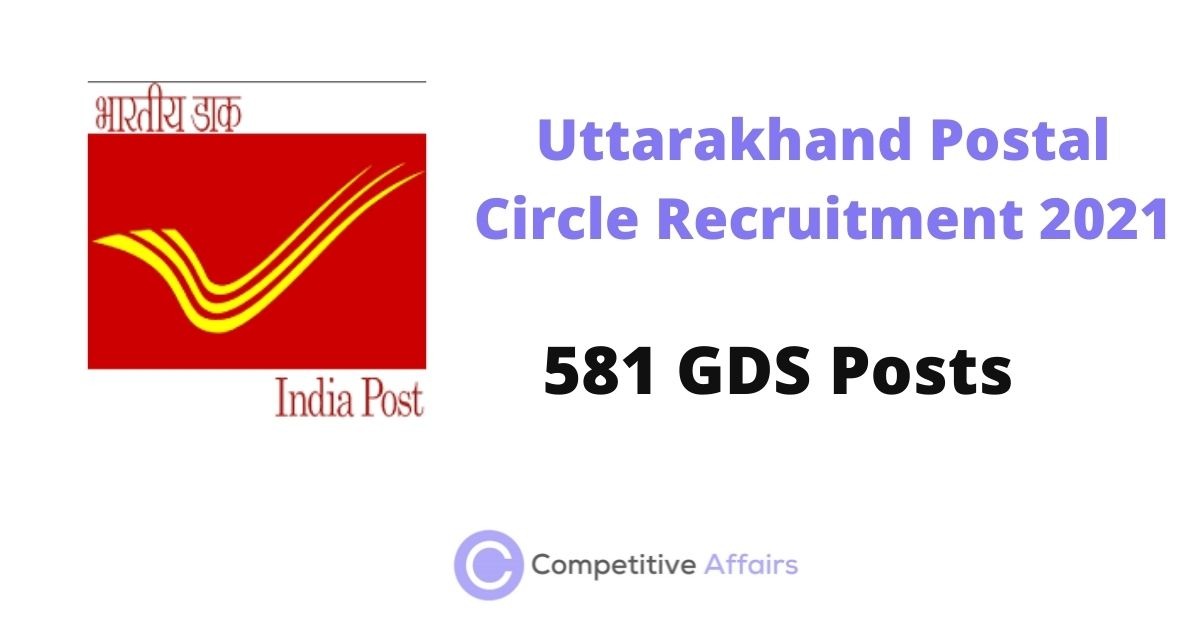 Uttarakhand Postal Circle Recruitment 2021