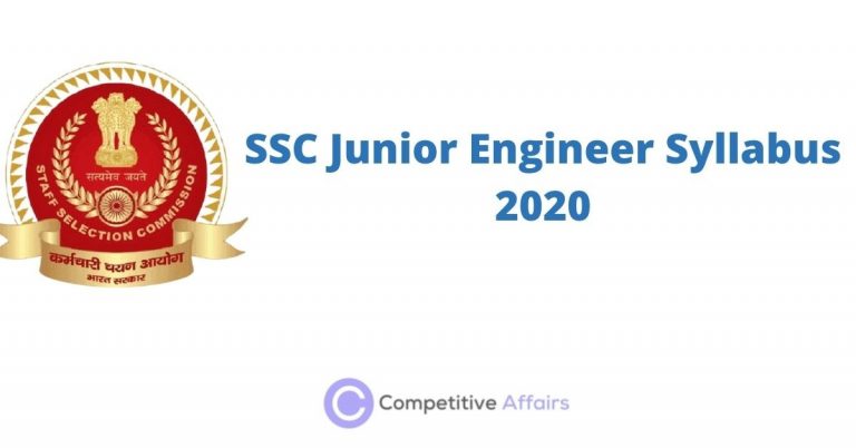 SSC Junior Engineer Syllabus 2020