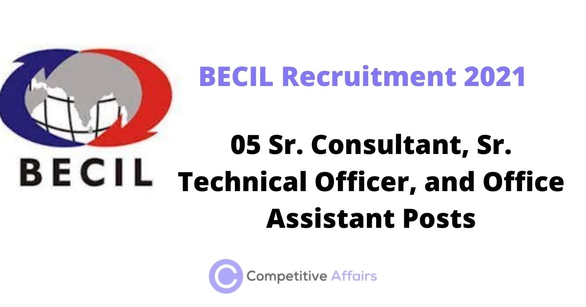 05 Sr. Consultant, Sr. Technical Officer, and Office Assistant Posts