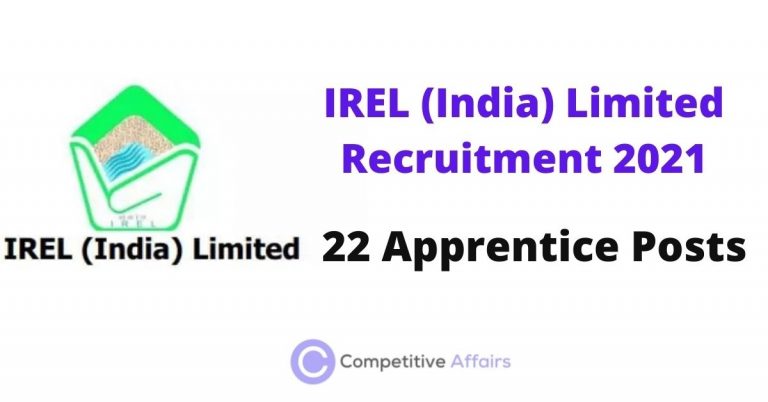 IREL (India) Limited Recruitment 2021