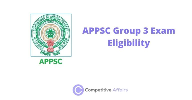 APPSC Group 3 Exam Eligibility