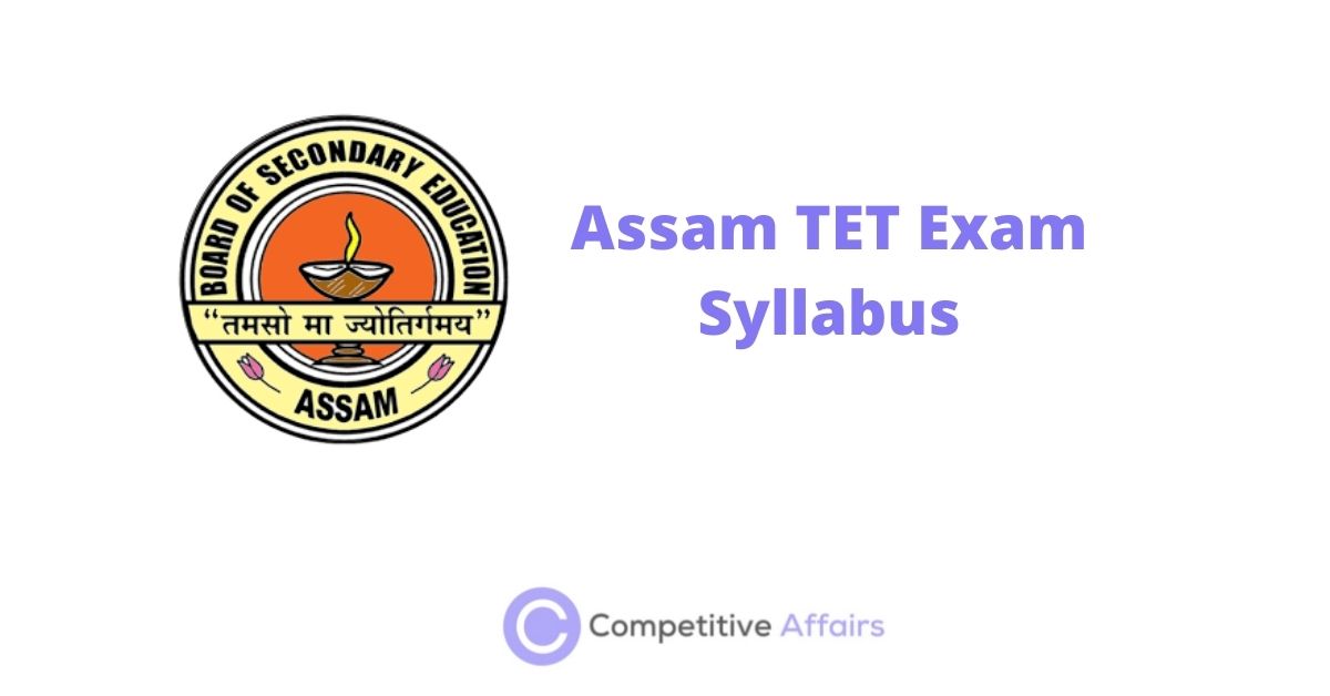 Assam TET Exam Syllabus
