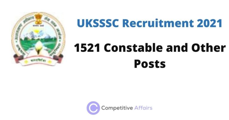 UKSSSC Recruitment 2021