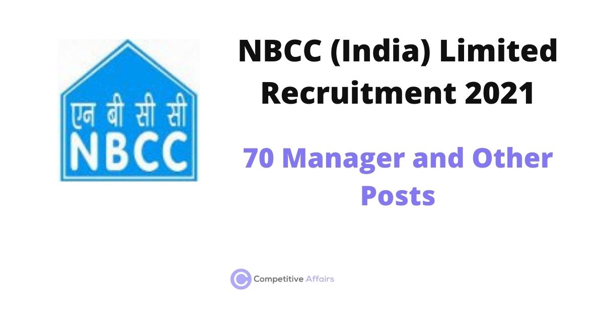 NBCC (India) Limited Recruitment 2021