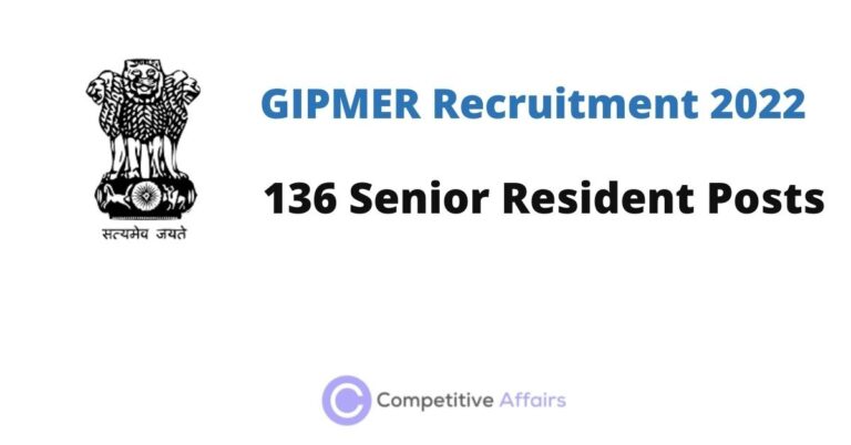 GIPMER Recruitment 2022