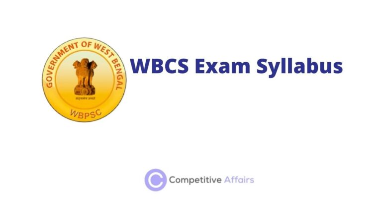 WBCS Exam Syllabus
