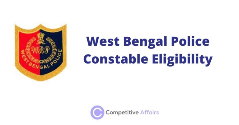 West Bengal Police Constable Eligibility