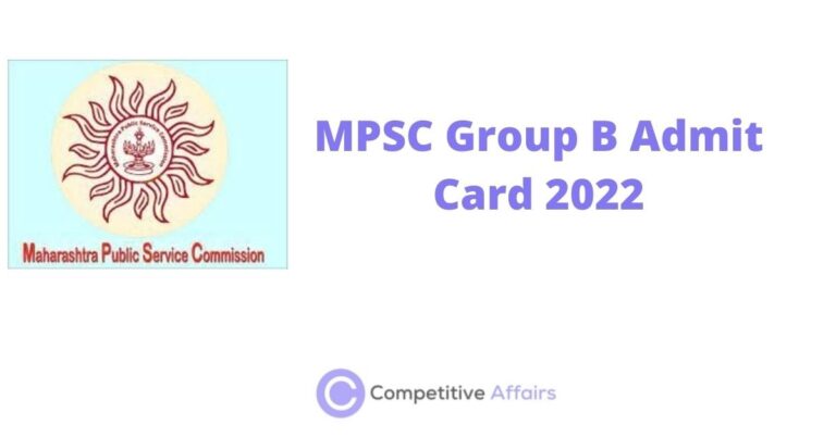 MPSC Group B Admit Card 2022