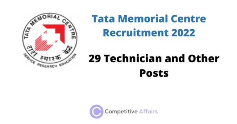 Tata Memorial Centre Recruitment 2022
